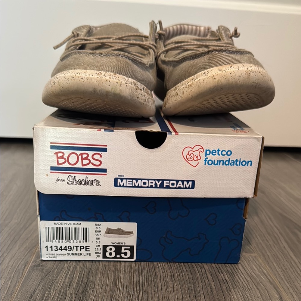 Skechers Taupe Sneakers with Memory Foam Comfort